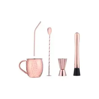 alpina Cocktailset rosa Edelstahl - rosa