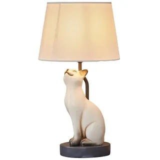 Mirabeau Tischleuchte Tischlampe Ormeya creme beige