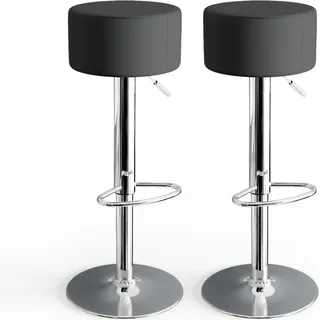 Vicco Barhocker 2er Set 33 x 92 cm Schwarz