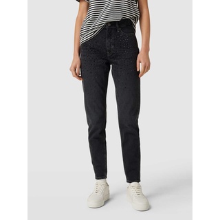 Jeans mit Ziersteinbesatz, Black, 27/30