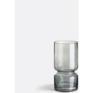 La Redoute Interieurs Vase Sinao, Rauchglas, H. 22 Cm Rauchgrau