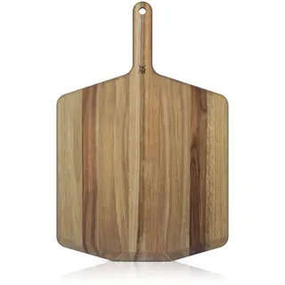 WMF Pizzaiolo Pro Akazien-Schneidebrett, extra großes Pizzabrett 55×36,5×1,8 cm, für große selbstgemachte Pizzen (36cm), ergonomischer Griff, messerschonend langlebiges Premium-Akazienholz, 0415720011