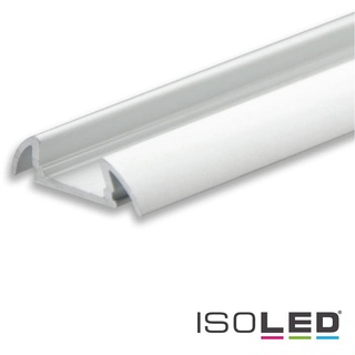 ISOLED LED Aufbauprofil SURF11, mit bündig rund gebogenen Flügeln, Aluminium eloxiert, 200cm ISO-112795