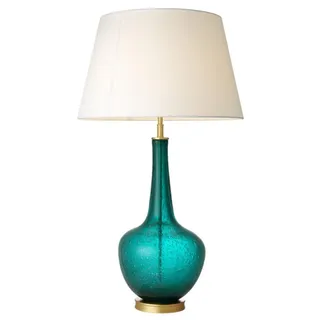 Casa Padrino Luxus Designer Tischleuchte Türkis 26 x 52,5 x H. 91 cm - Limited Edition