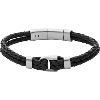 Fossil Herrenarmband Vintage Casual schwarz JF04202040 Größe 21 cm
