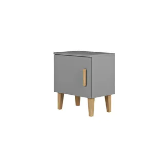 Möbel Kraft Nachtschrank Kubi 50 x 34 x 56 cm Grau
