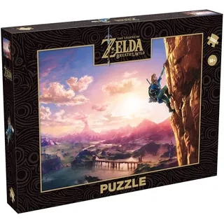 Winning Moves Puzzle (1000 Teile) - Zelda Breath of the Wild - Zelda Merchandise - Alter 10+, Bunt (Vibrant)