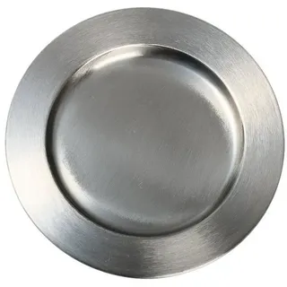 Nklaus Kerzenhalter Teller Ø 14cm Edelstahl Silber