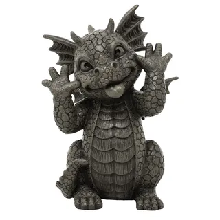 MystiCalls Glücksdrache Got You klein - Garten Drache Figur Gartendrache
