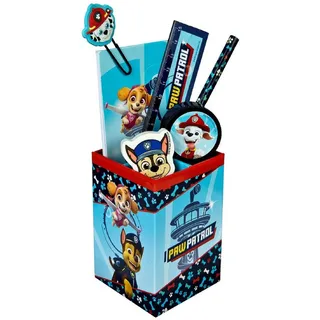 PAW PATROL Bleistift Paw Patrol Stifte Köcher Praktisches 7-teiliges Set für Schule blau