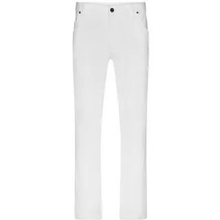Men's 5-Pocket-Stretch-Pants Hose im klassischen 5-Pocket Stil weiß, Gr. 52