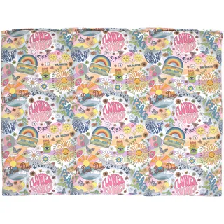 Giraffenland Bio-Bio Dinkelkissen - 3-Kammer 40x30cm, Bio-Baumwolle Flower-Power Wärmekissen Körnerkissen