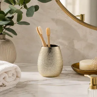 Douceur d'intérieur Zahnbürstenbecher Gold