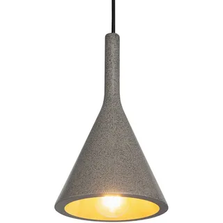 Paco Home CLOUCH 1-flg. E27 21,5 cm rund grau/schwarz Beton