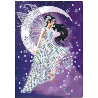 DCIDBEI Diamond Painting Notizbuch Blanko A5 Notizbücher Diamant Malerei Notebook DIY Malen nach Zahlen Erwachsene Diamond Painting Notizbuch Fee Elfe Tagebuch Skizzenbuch Schreibwaren Geschenke