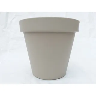 Pflanzkübel E&K, beige, Taupe rund Ø80cm, Pflanztopf Blumentopf Kübel XXL groß outdoor indoor