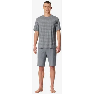 SCHIESSER Pyjama Selected Premium Jacquard Grau M (50)