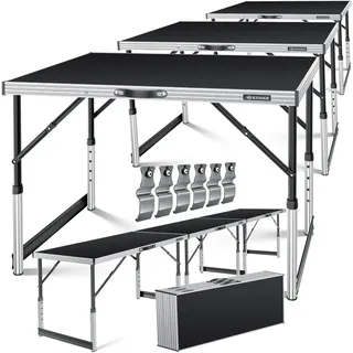 Kesser Multifunktionstisch Profi 100 x 60 cm 30 kg Schwarz