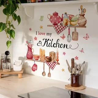 Runtoo Wandtattoo Sprüche Zitate Küche Wandsticker Lustig Gewürze Essen Wandaufkleber Küche Esszimmer Schranktüren Wanddeko