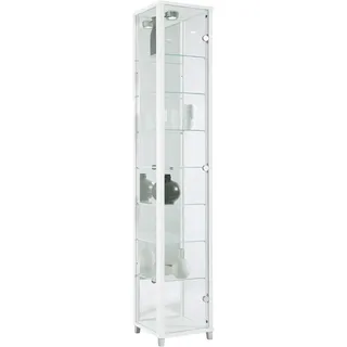 fif Möbel Vitrine OPTIMA 1x Glastür 0 x 0 x 0 cm Weiß