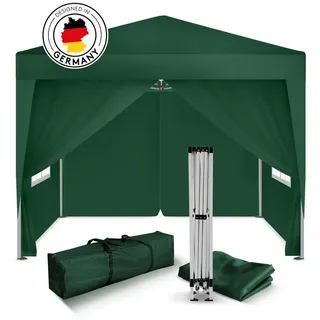Kronenburg Handel Kronenburg Faltpavillon 2 x 2 m inkl. 4 Seitenteile Grün