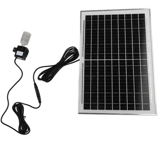 Cloudpower 10 W 9 V Solar Teichpumpe und Filter, Solarpumpe mit Filter, zirkulierende Fischteich-Tauchpumpe für kleine Teich-Wasserspiele, Wasserfall, 2,5 m Förderhöhe