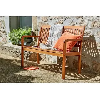 Sunfun Diana Gartenbank  (B x T x H: 116 x 59 x 90 cm, Akazie, Naturbraun)