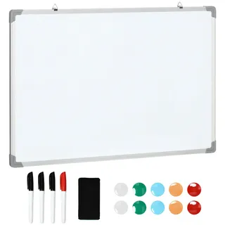 Homcom Whiteboard Verzinkte Platte, Aluminium