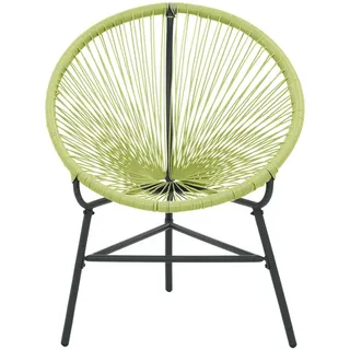 vidaXL Acapulco-Gartenstuhl Poly Rattan Grün