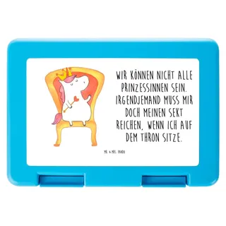 Mr. & Mrs. Panda Snackbox Einhorn Prinzessin - Weiß - Geschenk, Geburtstag, Vesperbox, Deko, Bento Box, Lunchbox, Monat, Geburtstagsgeschenk, Paus... - Weiß
