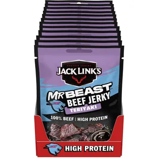 Jack Link's Jack Links Beef Jerky, 12 x 60 g Beutel, Teriyaki