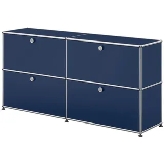 USM Haller Sideboard mit 4 Klapptüren Stahlblau