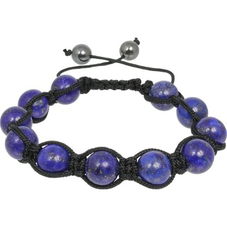 SilberDream Armband »SilberDream Shamballa Armband blau« (Armband), Damen Armband (Shamballa Kugeln) ca. 18cm, ca. 23cm, Farbe: schwarz, blau blau|schwarz