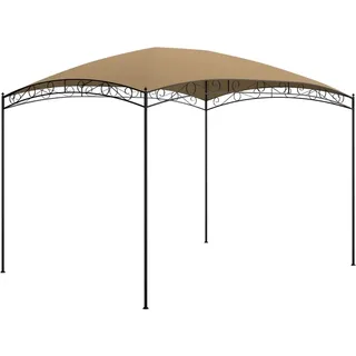 vidaXL Pavillon 3 x 4 m inkl. 4 Seitenteile Taupe