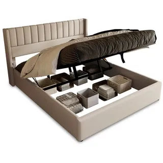 Flieks Polsterbett 180 x 200 cm Beige