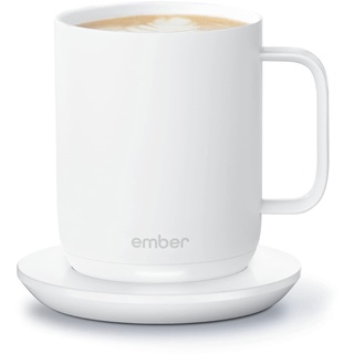 Ember Temperature-Control Smart Mug 2, 414 ml, White, 80 min. Battery Life – App-Controlled Heated Coffee Mug – New & Improved Design