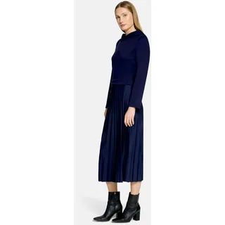 Cartoon Druckkleid Midi Dunkelblau 34