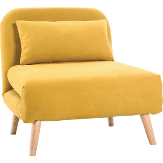 miliboo Schlafsessel AMIKO Polyester 0 x 0 x 0 cm Gelb