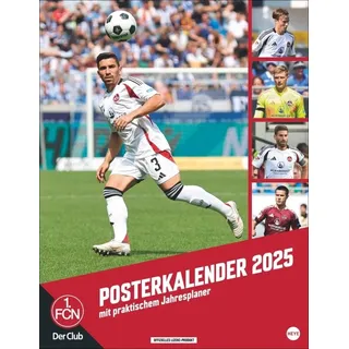1. FC Nürnberg Posterkalender 2025: Fotokalender groß mit den besten Spielerfotos des Vereins. Wandkalender 2025. 34 x 44 cm. Hochformat. (Bundesliga Kalender Heye)