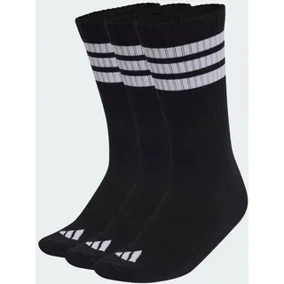 adidas 3-Streifen Cushioned Sportswear Crew Socken 3er Pack Schwarz/Weiß 40-42