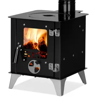 ECOfoxx Grillkamin Kleiner Gartenofen, Terrassenofen, Gartenkamin, Zeltofen Tiny