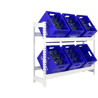 Simon Rack Getränkekistenregal 100 x 100 x 30 cm Blau