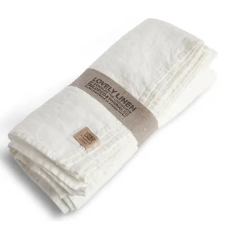 Lovely Linen by Kardelen Tischdecke Leinen 145 x 300 cm Off-White
