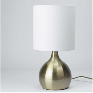Licht-Erlebnisse Nachttischlampe TOUCH LAMPS, ohne Leuchtmittel, Tischlampe E14 in Weiß Modern 28,5 cm Tischleuchte bunt|weiß