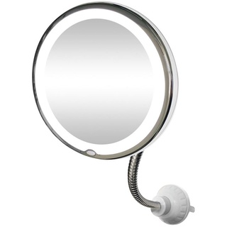 UNIQ Flexibler Kosmetikspiegel mit LED-Licht und 10-facher Vergrößerung Weiß