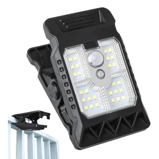 dzqad Solar Clip-Leuchten - Kleine Solarleuchten Für Maschendrahtzaun - 300LM Wasserdichte Sicherheitsbeleuchtung Mit Bewegungsmelder Als Gartendeko Für Terrasse & Camping