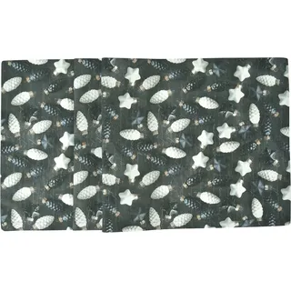 Sander Tischläufer"X-Mas Shades" anthrazit-weiß Größe 50x140 cm