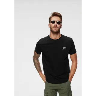 Alpha Industries Basic Small Logo schwarz M