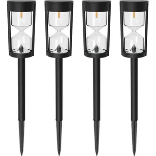 Outdoor wasserdichte Rasenleuchte LED Solar dekorative Boden Terrasse Lichter Villa Garten Bereich Landschaft Lichter - Schwarz