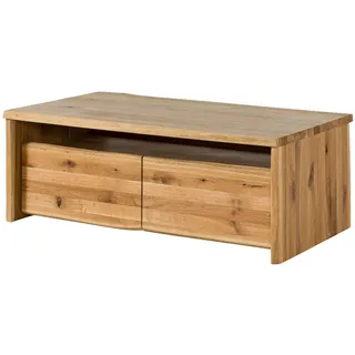 MASSIVMOEBEL24.DE Couchtisch Wildeiche natur geölt 120 x 45 x 70 cm
